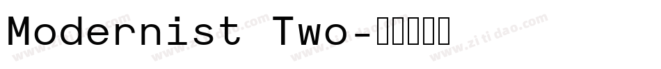 Modernist Two字体转换